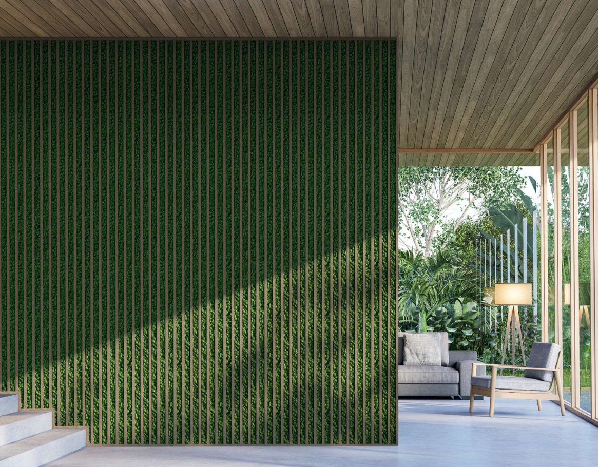 Benetti Home preserved moss wall installation